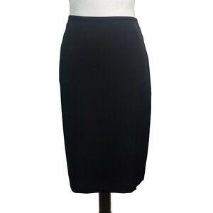 Jones Studio Skirt size 4 Classic Black Straight Knee Career Professional Suit
